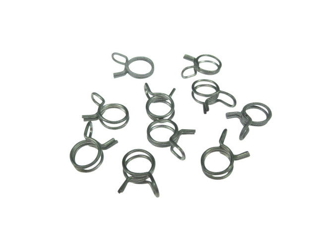 Fuel hose clamps Malossi (10 pieces) photo