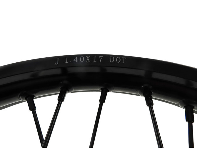 17 inch spaakwiel 17x1.40 zwart aluminium voorwiel met remschijf 220mm photo