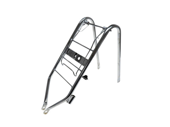 Luggage carrier Puch Maxi N rear chrome with lock mount main