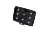 Taillight small black diamond pattern LED 6V with optional brake light thumb extra