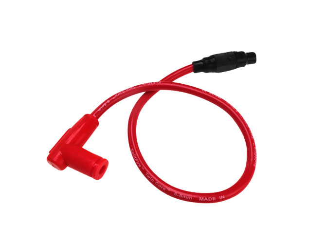 Spark plug cable 9mm orange with cap and cable connector main