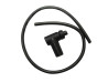 Spark plug cable black complete with cap thumb extra