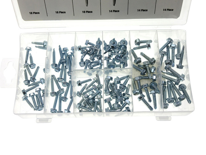 Screws assortment self tapping 120-pieces photo