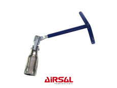 Spark plug wrench T-handle