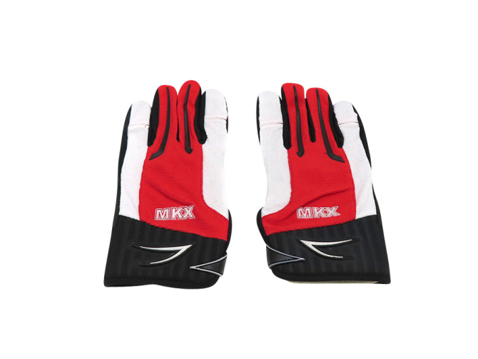 Handschoen MKX cross rood / wit main