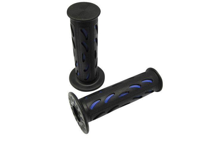 Handle grips drop black / blue 24mm / 22mm main