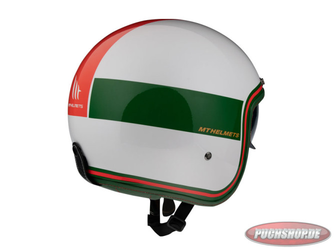 Helm Le Mans II SV Tant wit, groen, rood photo