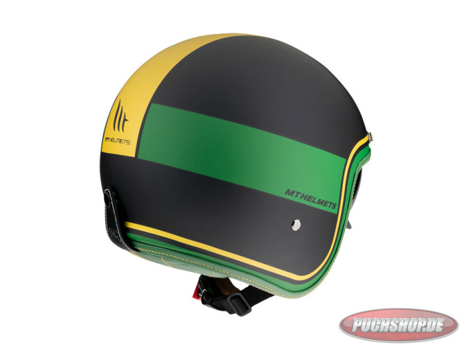 Helm Le Mans II SV Tant zwart, groen, goud photo