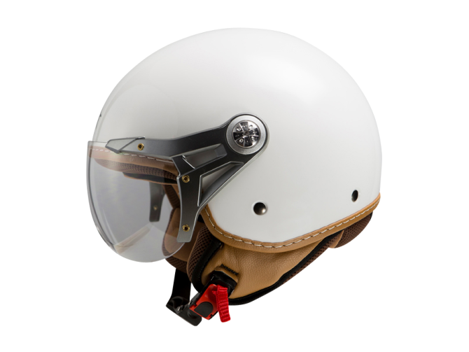 Helm MT Soul Retro glänzend weiß photo
