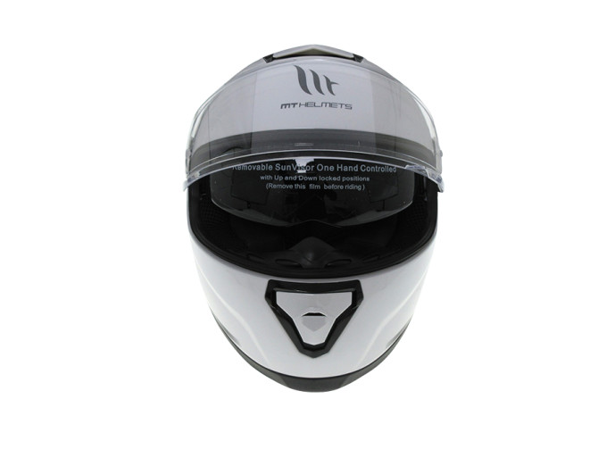 Helm MT Thunder III sv Solid wit photo