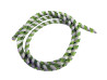 Kabelhuls retro spiraalband geweven olijfgroen / wit NOS thumb extra