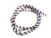 Kabelhuls retro spiraalband geweven paars / wit NOS thumb extra