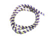 Kabelhuls retro spiraalband geweven paars / wit NOS thumb extra