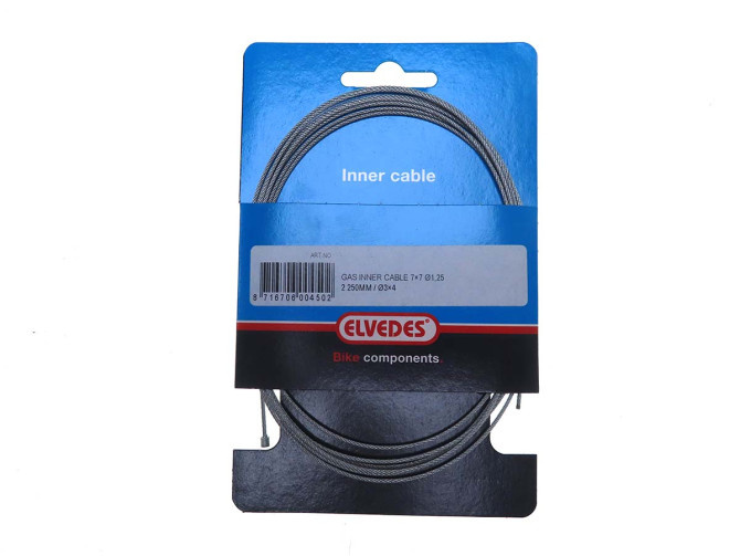 Cable universal throttle cable inner Elvedes / power one  2 Meter main