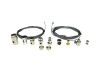 Cable repair kit with inner throttle / brake / clutch cable and nipples thumb extra