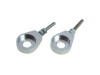Kettingspanner M6 12mm CNC aluminium geanodiseerd zilver (2 stuks) thumb extra