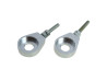 Kettingspanner M6 12mm CNC aluminium geanodiseerd zilver (2 stuks) thumb extra