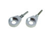 Chain Tensioner M6 12mm CNC aluminium anodised silver (2 pieces) thumb extra