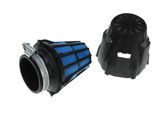 Powerfilter Polini recht 46mm zwart / blauw main
