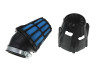 Powerfilter Polini schuin 46mm zwart / blauw thumb extra
