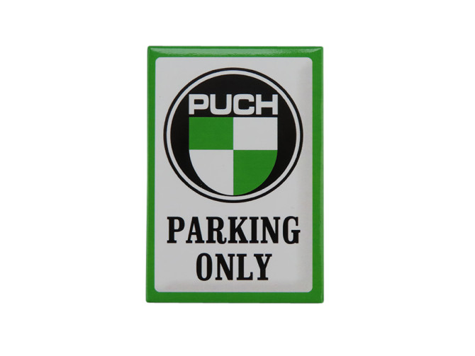 Magneet Puch Parking Only 75 x 52 mm main