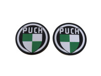 Onderzetters set Puch logo 2 delig 95mm