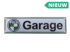 Bord Emaille Puch Garage 30x8cm