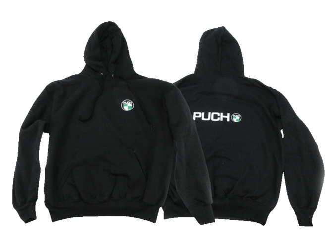 Hoodie met Puch logo voor en achter main