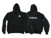 Hoodie with Puch logo front and rear