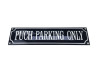 Bord Emaille Puch Parking Only 33x8cm thumb extra