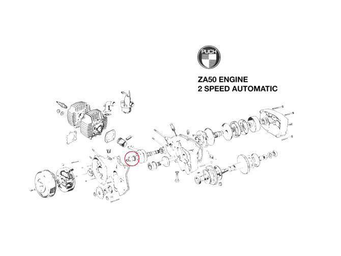 Bearing L17 NSK crankshaft Puch Monza / MV / VS / Velux X30 / Maxi 2-speed photo