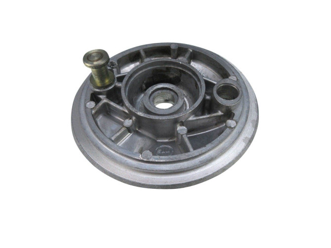 Hub brake anchor plate front wheel Puch MV / MS / VS / DS polished aluminium  photo