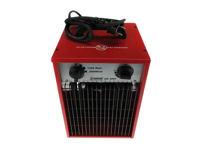 Robust metal ventilator heater 3000W main