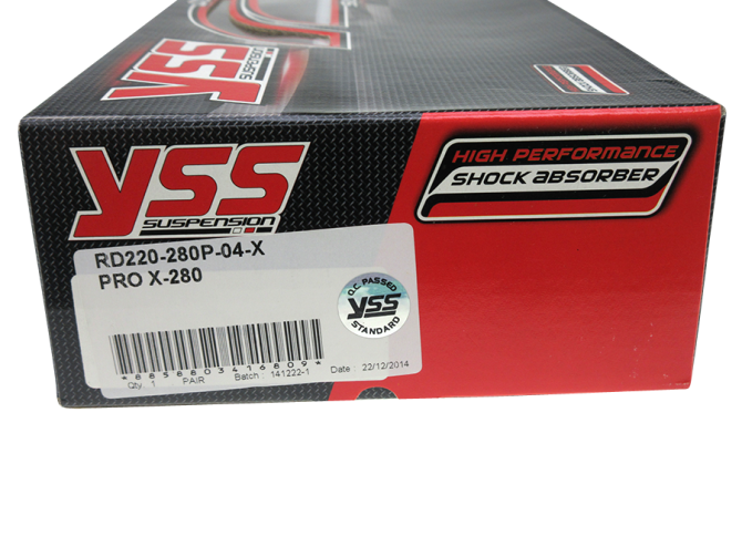 Shock absorber set 280mm black YSS PRO-X photo