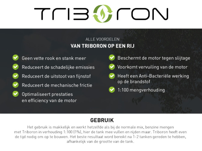Triboron 2-takt Concentrate 500ml (2-takt olie vervanger)  photo