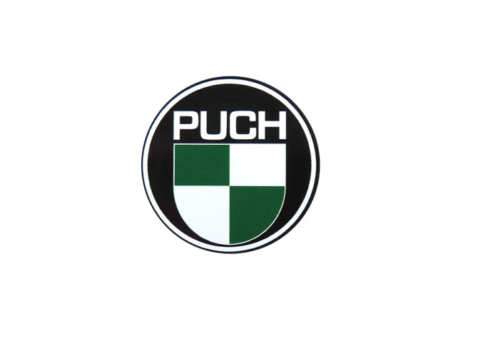 Transfer sticker Puch logo rond 55mm main