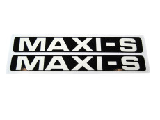 Zijkap sticker set Maxi S wit / zwart