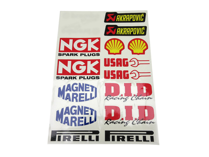 Sponsor sticker kit Shell / NGK main