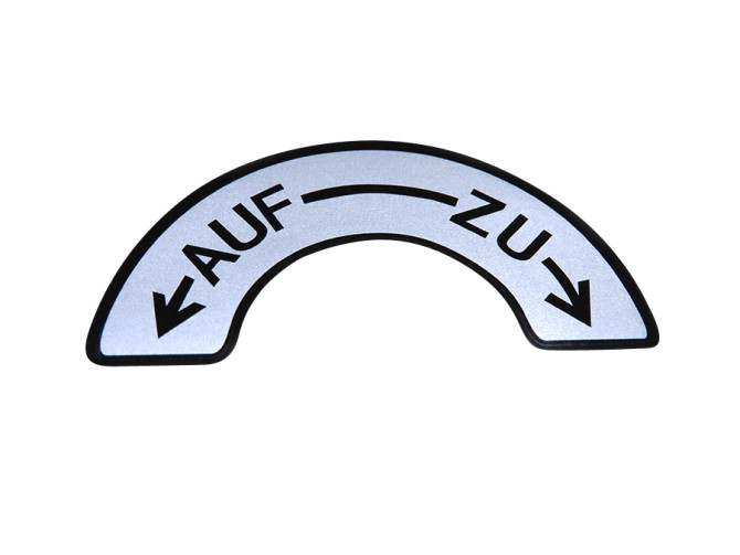 Sticker fuel tap universal Auf - Zu main