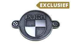 Metalen badge sticker Puch logo 4x2.8cm