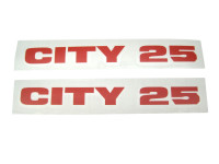Zijkap sticker set City25 oranje