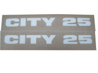 Fairing sticker set Maxi City25 white