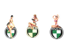 Puch pin-up stickerset 3-delig