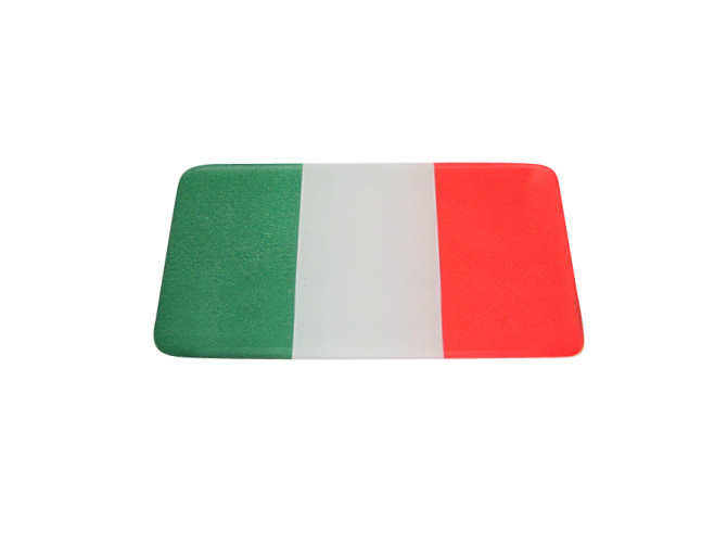 Italian flag sticker 3D main