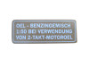 Puch gasoline mix sticker white German version thumb extra