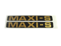 Zijkap sticker set Maxi S goud-zwart