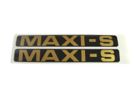 Fairing sticker set Maxi S Gold-black