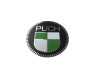 Transfer sticker Puch logo rond 50mm op chroomfolie thumb extra