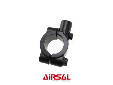 Mirror adapter clamp for 22mm handle bar right side thread M8 black
