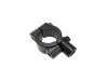 Mirror adapter clamp for 22mm handle bar right side thread M8 black thumb extra